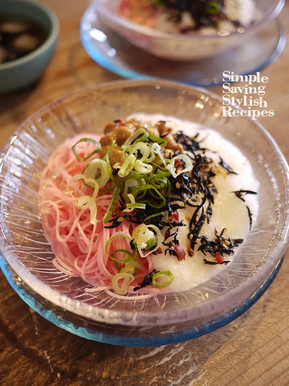 あいあい皿　使ってみた♪夏のランチに涼しげスタイリングでお洒落にぶっかけ素麺 : 簡単！節約！おしゃレシピ 〜SHIMAのオウチカフェ〜 #SHIMAのオウチカフェ|SHIMAさん