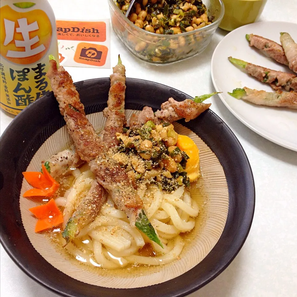 色々あって、冷やしうどん  まる生ぽん酢、ありがとうございました。|まっちGさん