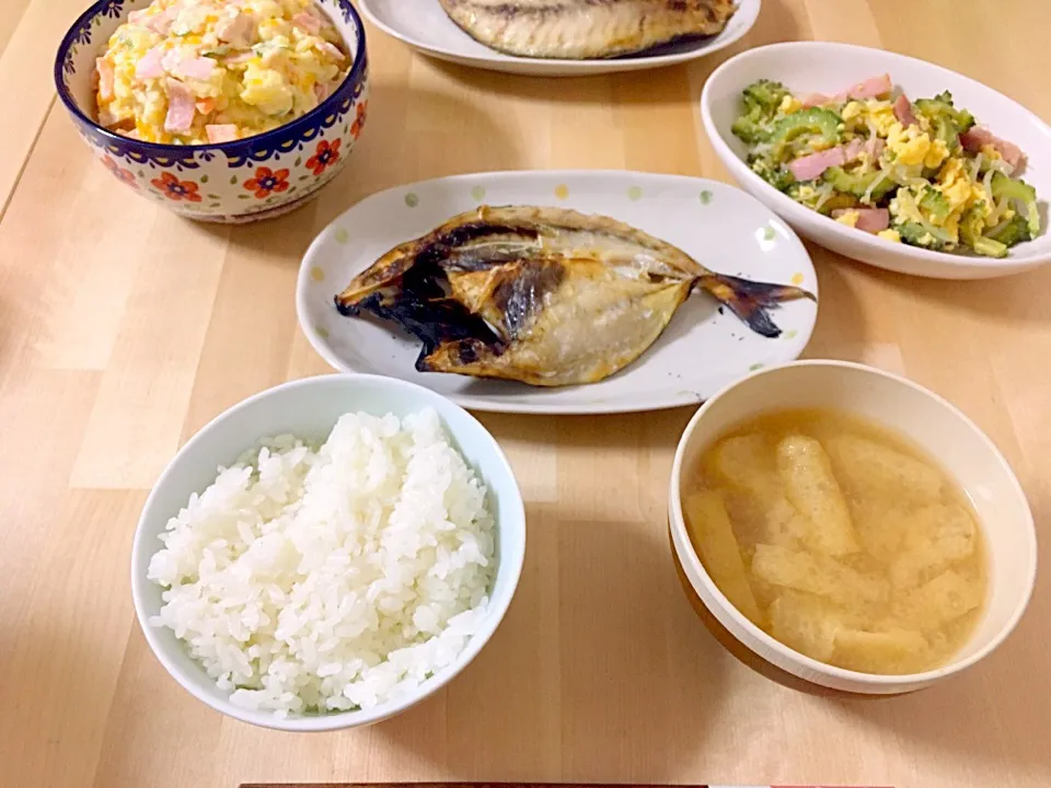 Snapdishの料理写真:アジの干物٩( ᐛ )و|たにもこさん