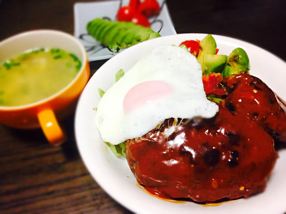 ロコモコ丼*\( ˆoˆ )/*|まちゅ。さん