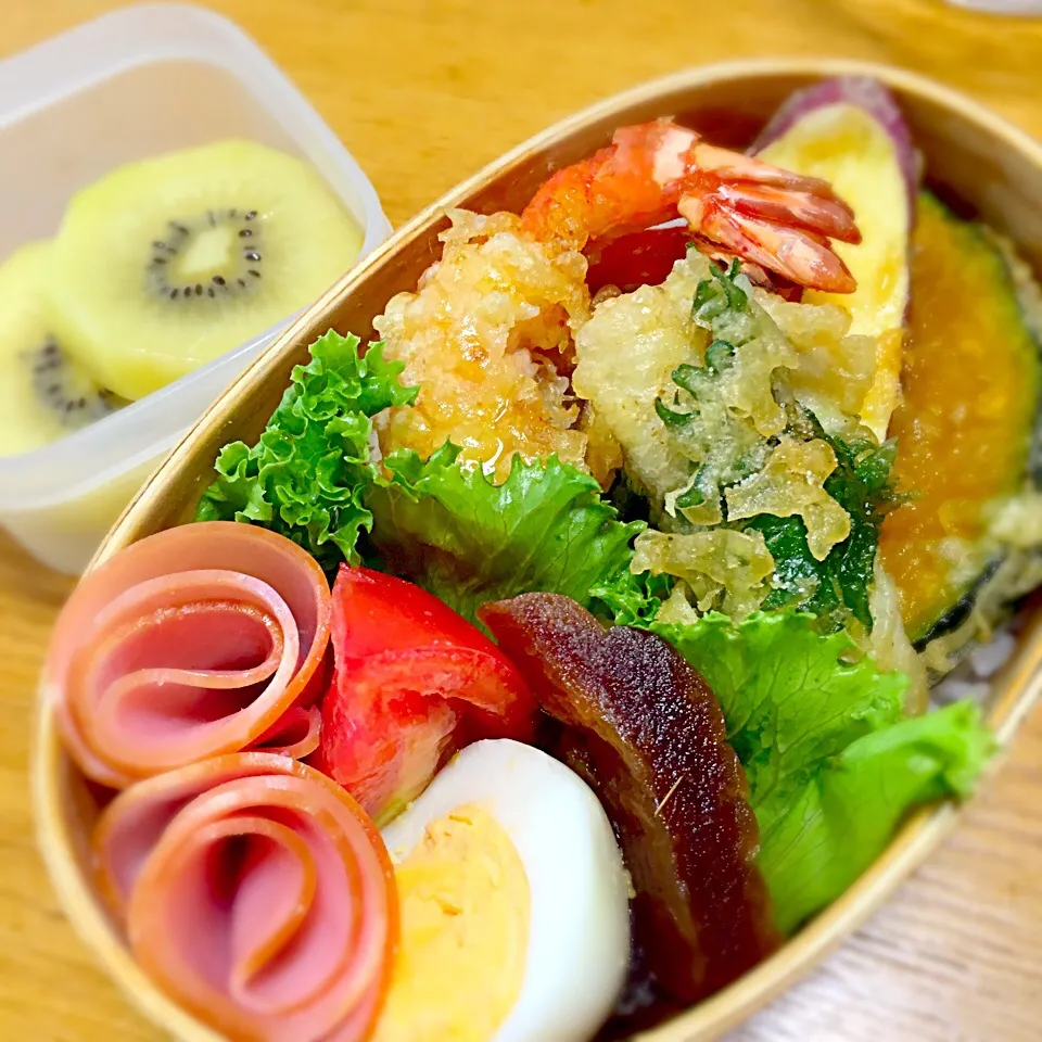 今日のお弁当！2016.7.23
パパ弁💕天丼弁当💕|mayuさん