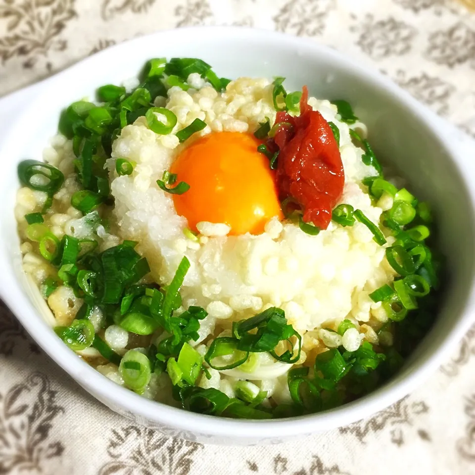 Snapdishの料理写真:おろし梅ぶっかけうどん.ෆ̊౨ೄ೫̥͙‧·*|antiqueさん