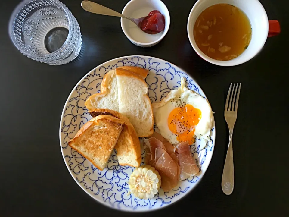 朝ごはん☻久しぶりにぱんのき☻食パン|rai☻*さん