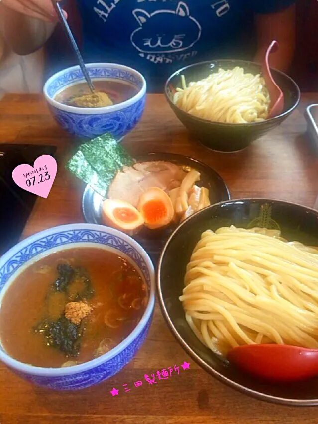 ★☆お出かけランチ☆★三田製麺所の極辛つけ麺・灼熱＆三田盛つけ麺♪|さとみさん