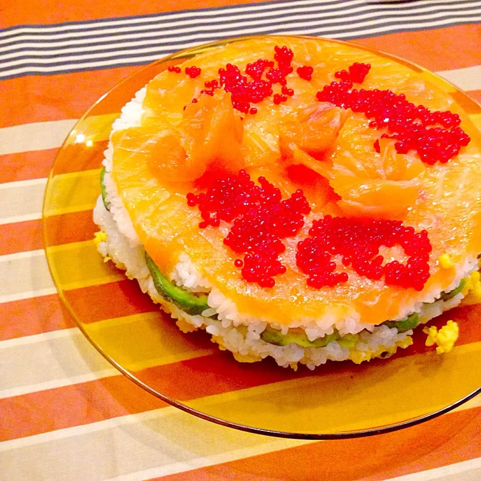 Sushi cake / tarta de sushi /お寿司ケーキ|japonesanaさん