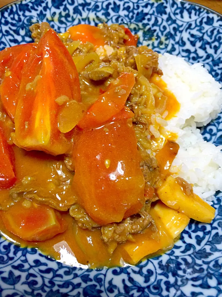 トマトと牛肉のカレー|みっちんさん