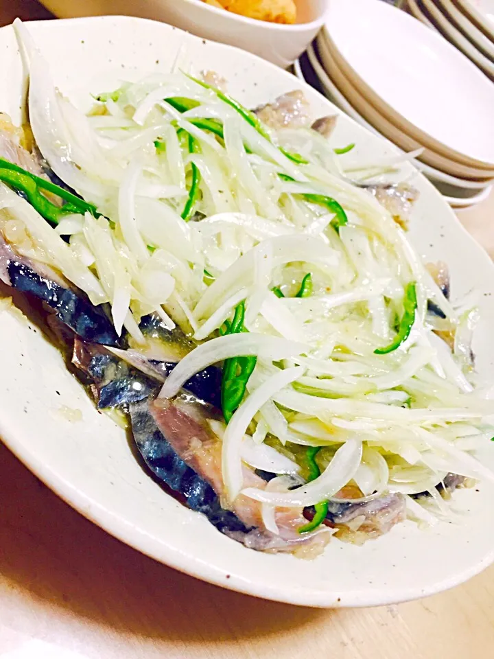 釣りバカ旦那！が釣ってきた。
サバ🐟
カルパッチョ(^o^)|abekoさん