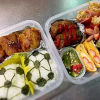 Snapdishの料理写真:旦那サッカー弁当⚽⚽⚽|Ri__mamaさん