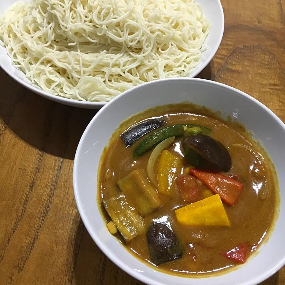 ココナッツカレーでつけ素麺|seiko Oさん