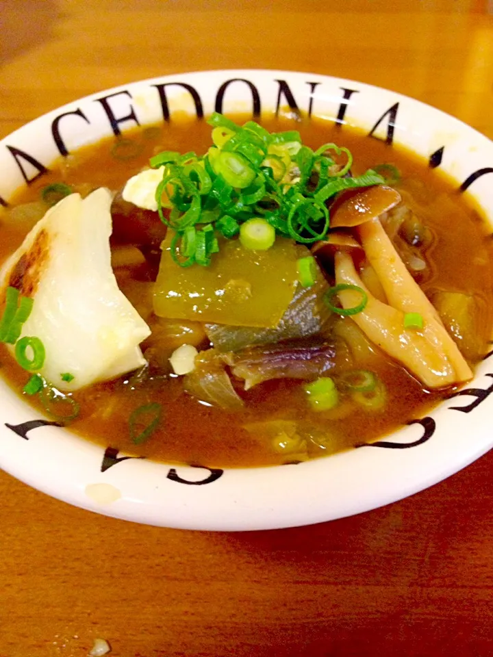 Snapdishの料理写真:夏野菜のカレー🍛和風ベースで旨味たっぷり😋🎵|まいりさん