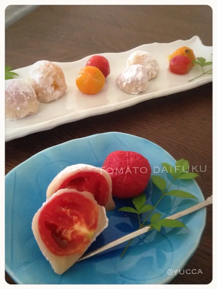 Snapdishの料理写真:トマト大福🍅？|yucca@さん