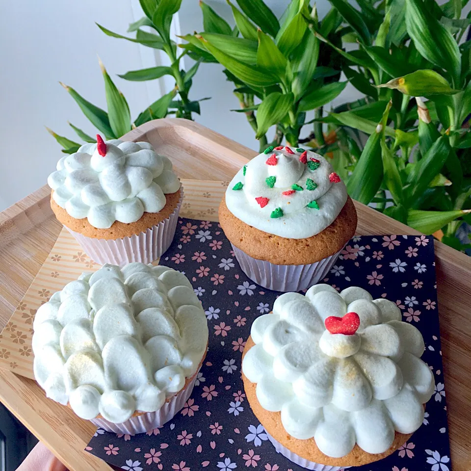 Thai cha yen cupcakes|Tinky 🍒さん