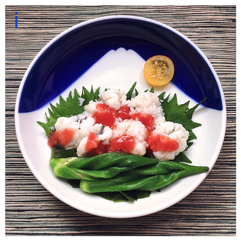 鱧の湯引き 梅肉添えparboiled Conger Pike With Pickled Plum Paste Izoom Snapdish スナップディッシュ Id Rrw8ea