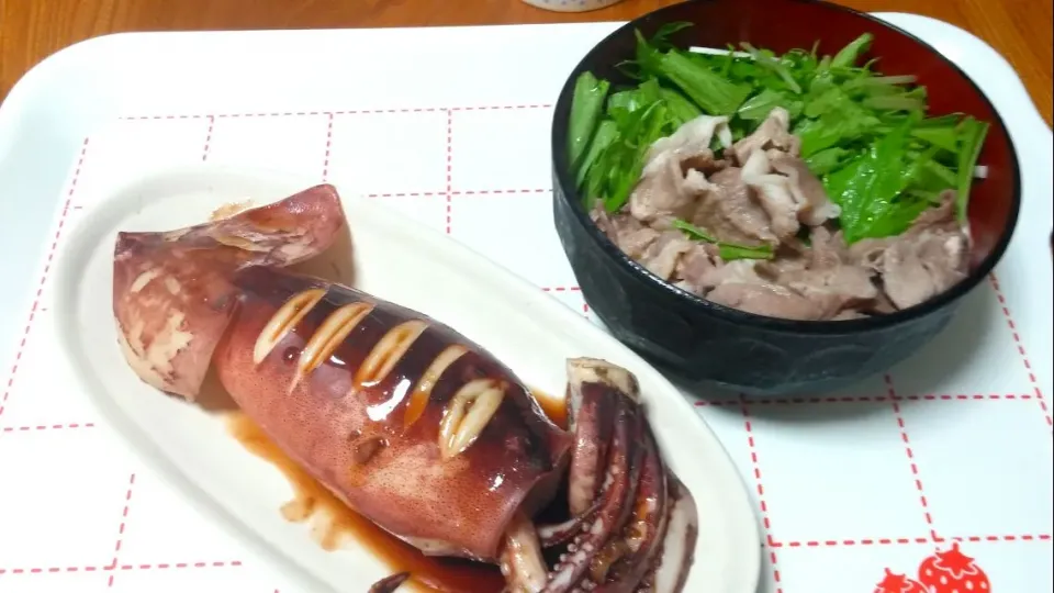 イカ焼き
冷し肉うどん|あぁちゃんさん