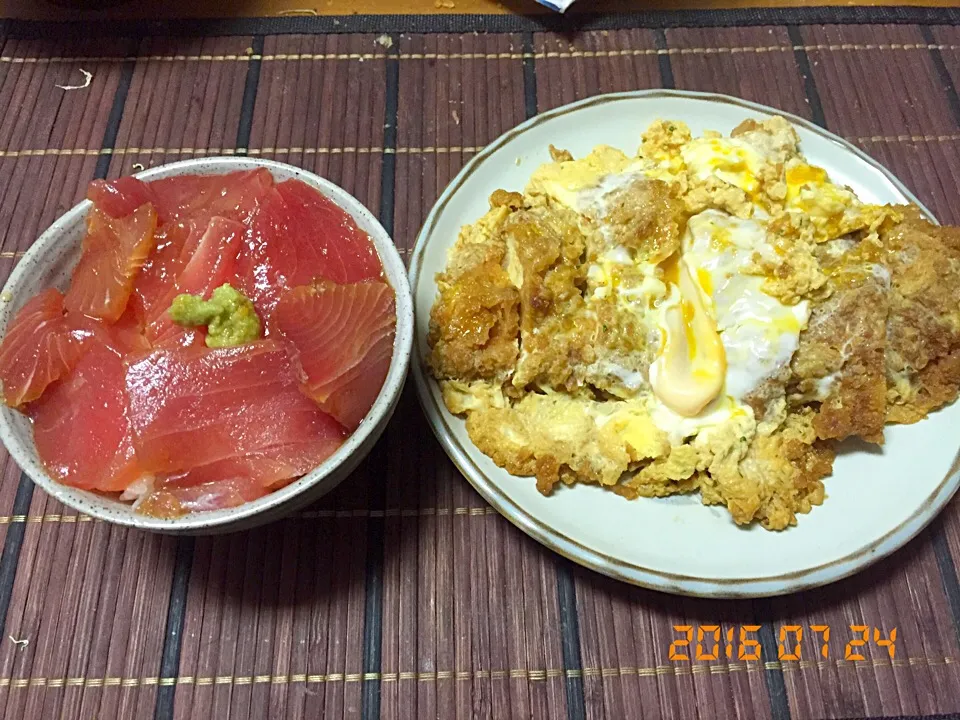 づけ丼 チキンカツとじ|massdaさん