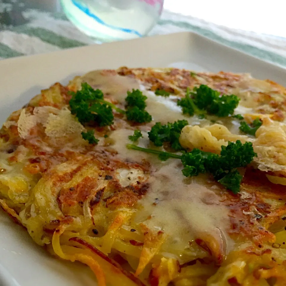 Potato and cabbage galette ポテトとキャベツのガレット 冷たい食前酒|mayumiさん