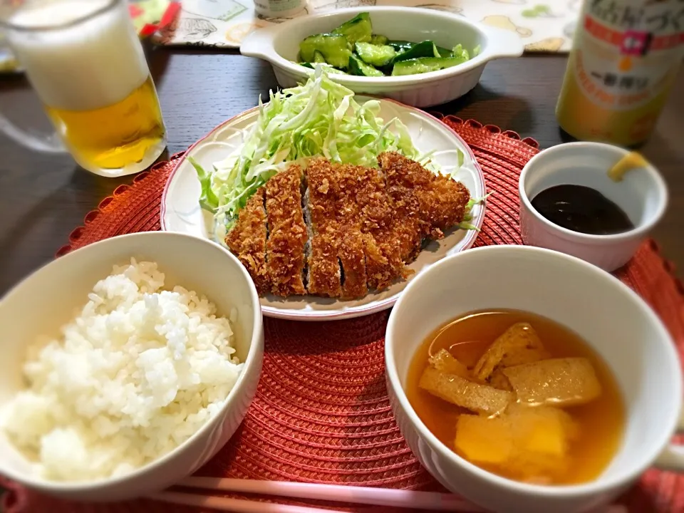 とんかつ定食(⸝ᵕᴗᵕ⸝⸝)♡な夕飯|cotocotoさん