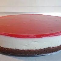 Cheesecake yogurt alla vaniglia mascarpone panna coulisse di lamponi|Mora Maurizioさん