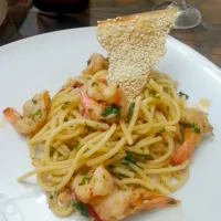 spaghetti con camarones|Alejandra Romanさん