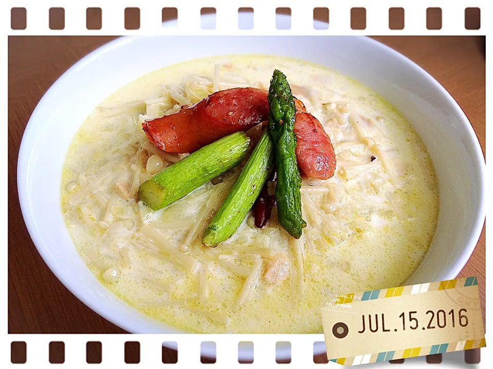 7/15の昼ご飯🍴川野頼寿さんの料理 ホットみる辛うどん|みきぴょん♪さん