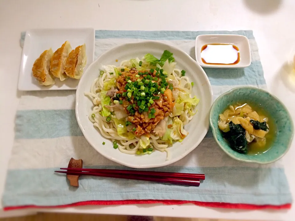 冷しゃぶキムチ納豆ぶっかけうどん|あやかさん