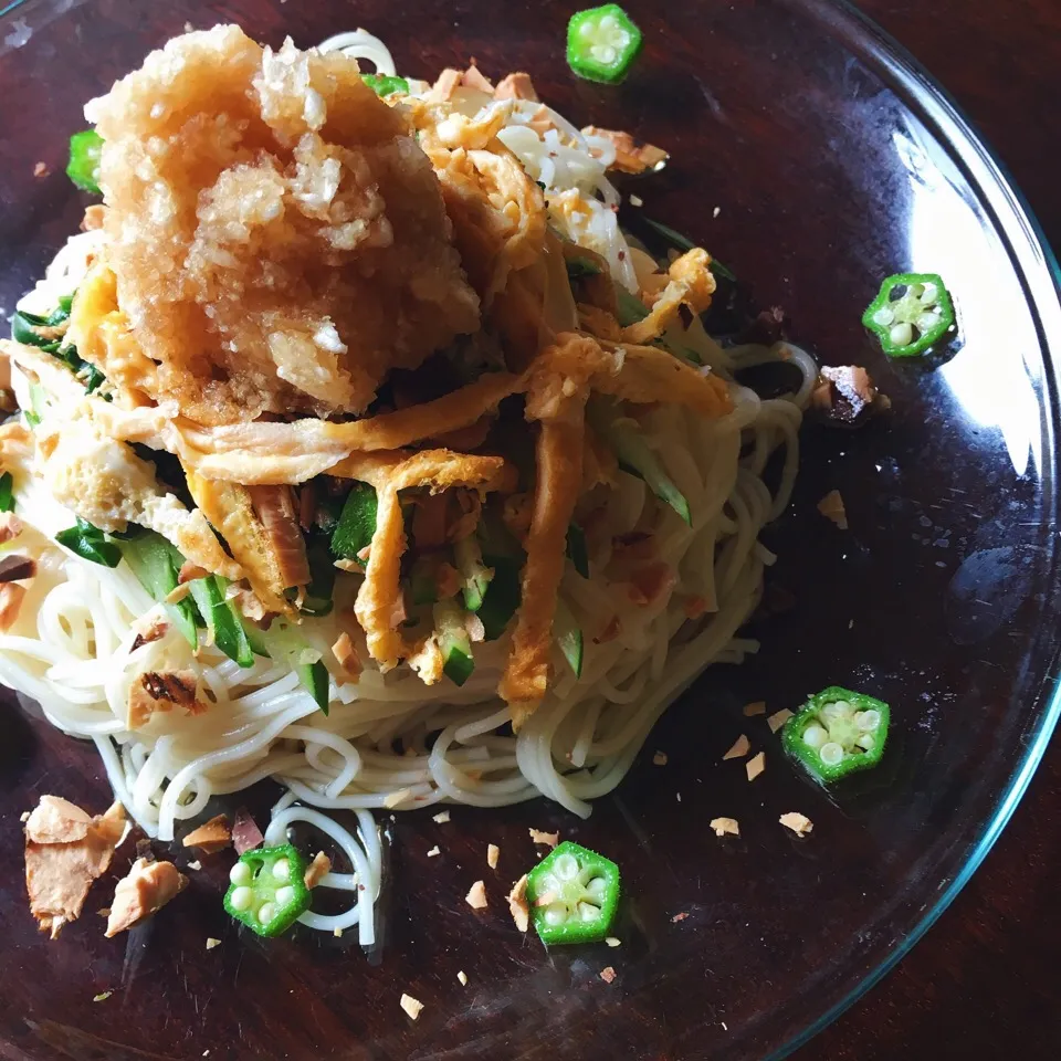 冷やしぶっかけそうめん🇯🇵|yo-chiさん