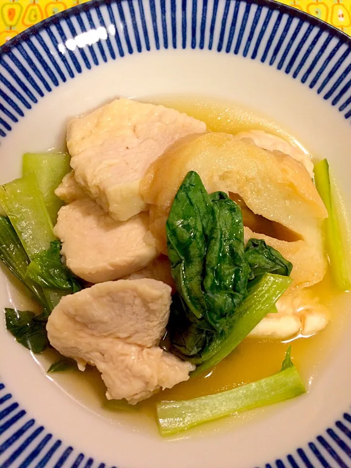 胸肉と車麩の和風とろみ煮|トモさん