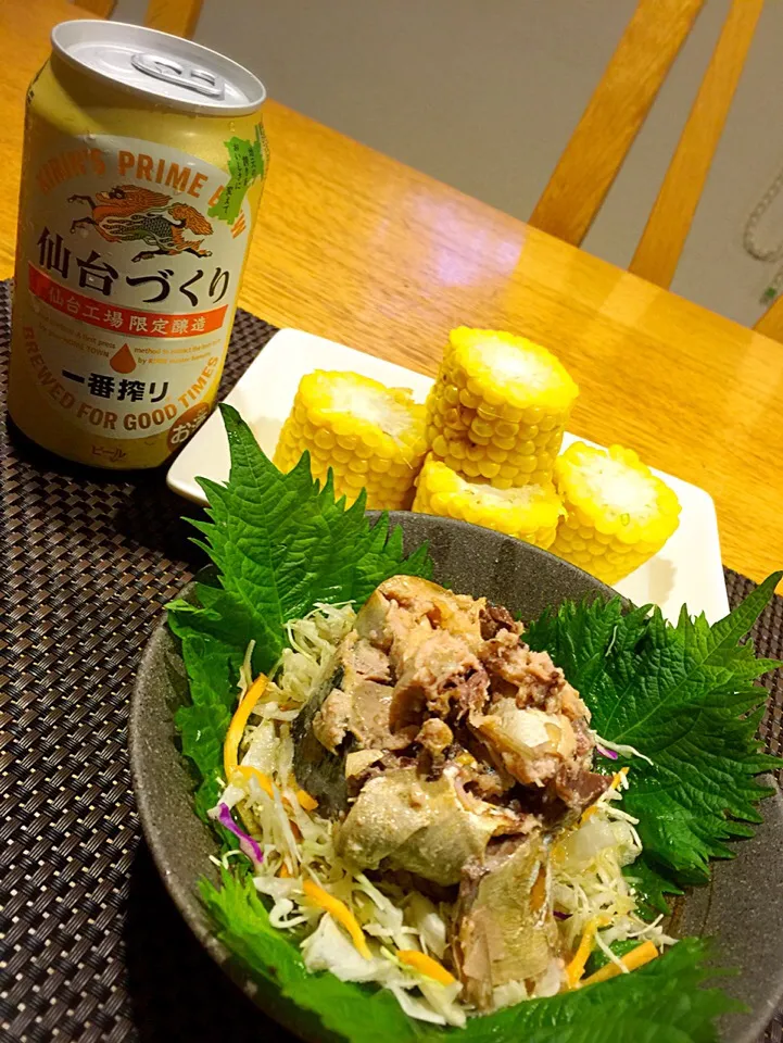 晩飯〜🍺アテ。。|まんぞーさん