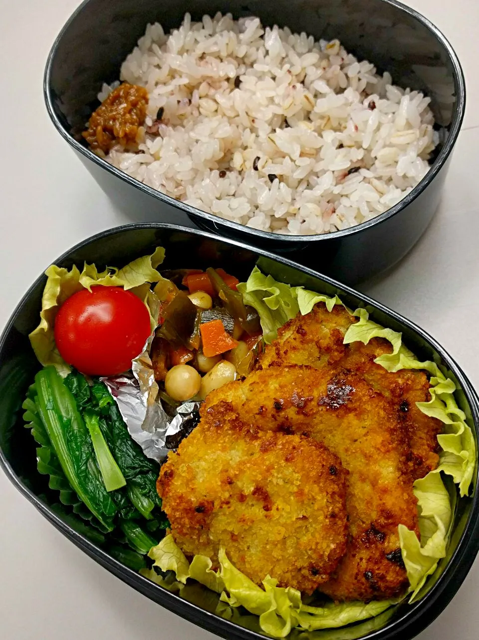 7月26日のサラメシは

鶏肉カレーパン粉焼き
五目豆
小松菜鶏肉醤油糀
プチトマト

です(^_^)|ニッパーさん