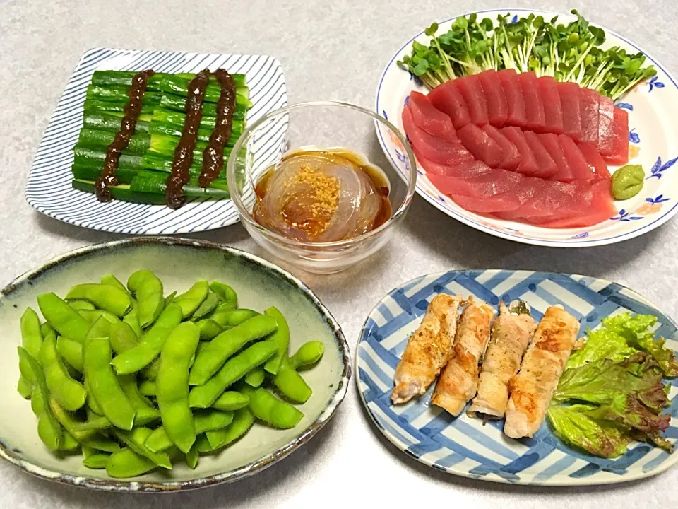 マグロのお刺身 晩ご飯|Orie Uekiさん