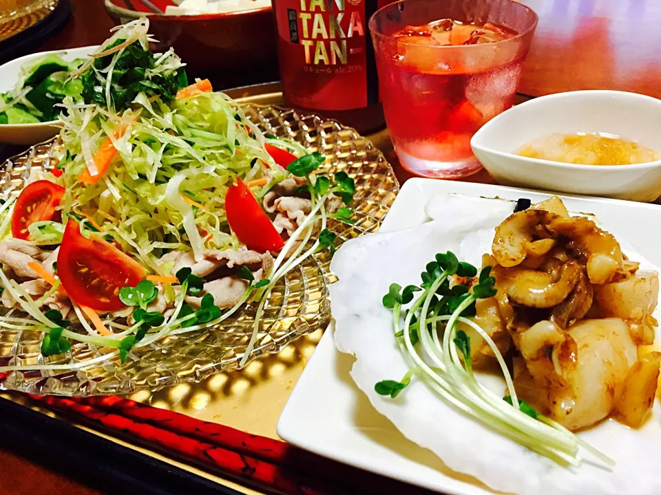 鍛高譚R&青森県産ぷりぷり帆立のバター焼きと共に😋|ｋｚｓｙｋさん