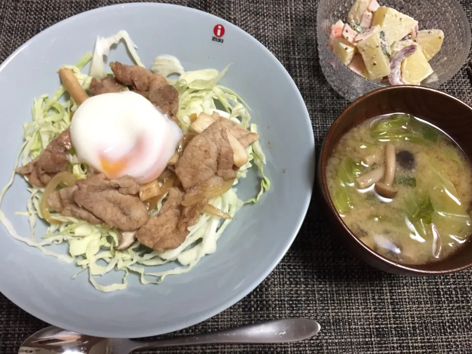 Snapdishの料理写真:生姜焼き丼|megamixさん