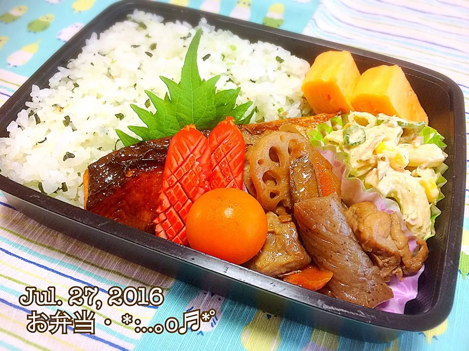 Snapdishの料理写真:2016/07/27お弁当〜♡|いく❤️さん