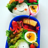 Snapdishの料理写真:保育所お弁当☆おにぎりちゃん☆|Mihoさん