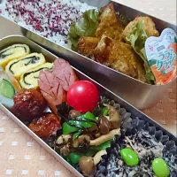 Snapdishの料理写真:７月27日 高１長男弁当🍀課外授業～✏|ゆきこさん