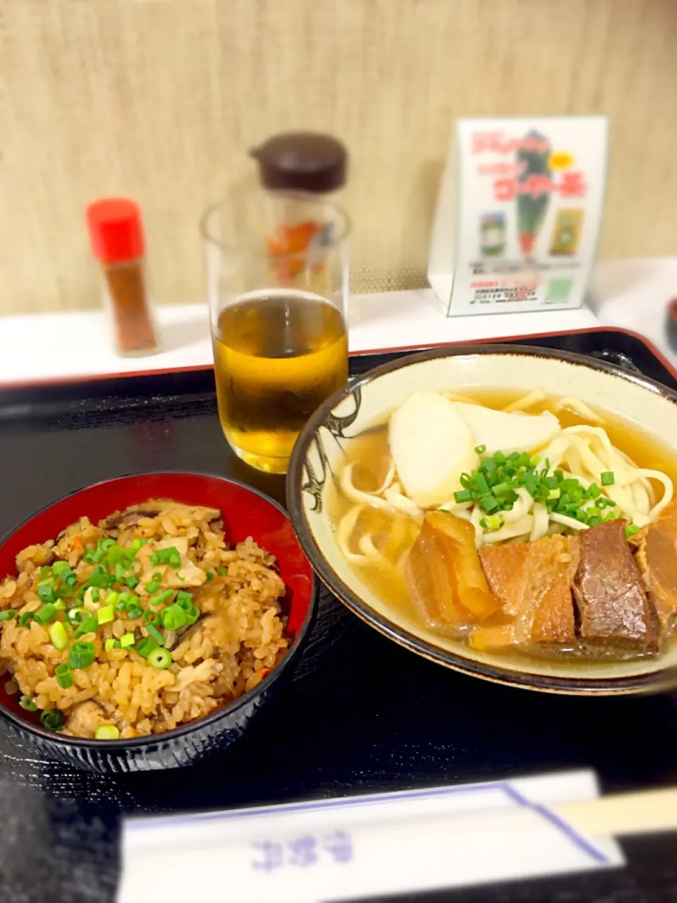 伊勢丹新宿の沖縄展のきしもと食堂のおそばとジューシー|くぅ♪さん