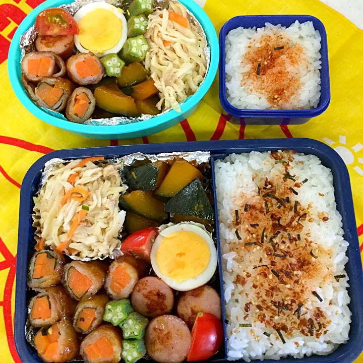 Snapdishの料理写真:夏休みお弁当〜|しーたけさん