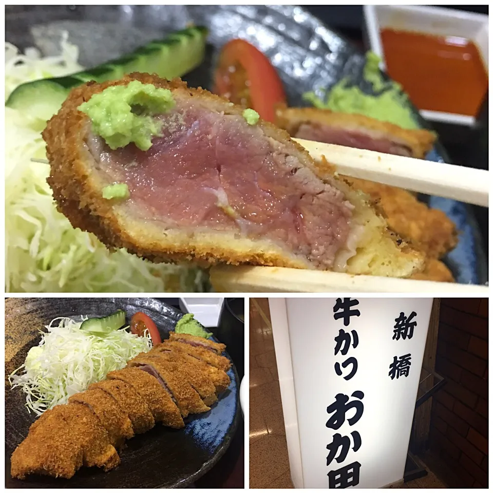 牛ロースランチかつセット@新橋・おか田|juneshunさん