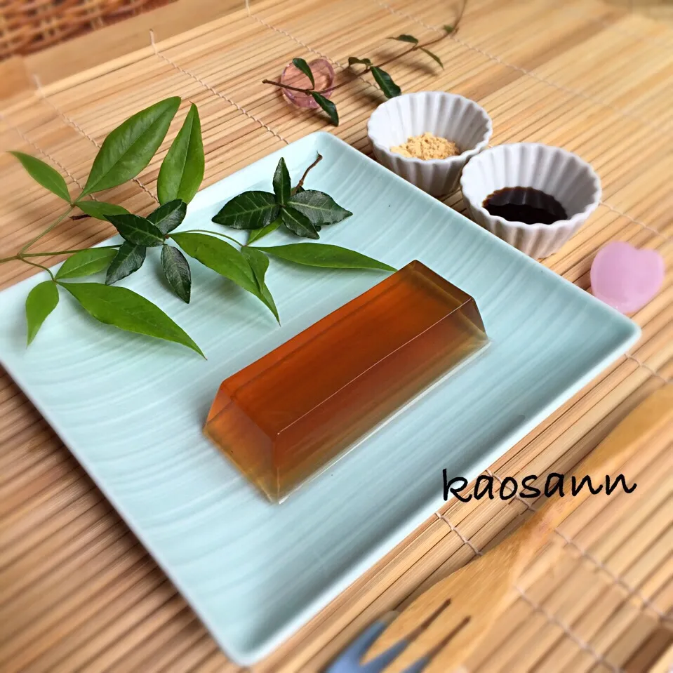 izoomさんの料理 麦茶ゼリー【Barley tea jelly】|カオサンさん