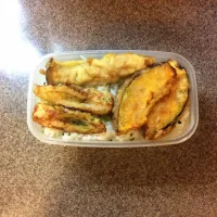 Snapdishの料理写真:ご飯1合弁当 天丼ぽいやつ 2016.7.26