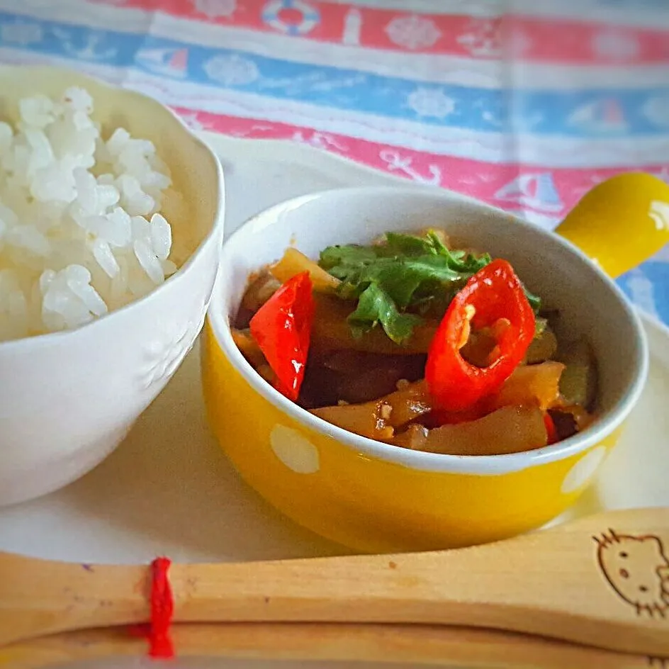 comfort food -; stir fry preserved szechuan vegetables for lunch|Chua Jeanさん