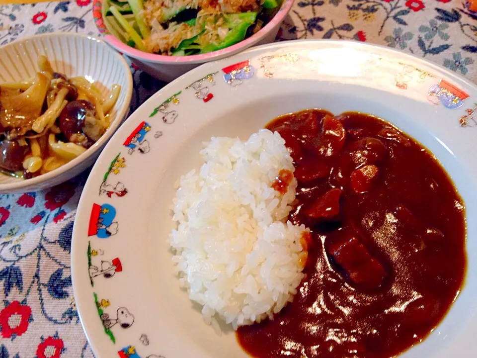 今夜のシェフは娘೨̣̥*♪
カレーライスとキュウリとピーマンのサラダでした(≧∇≦*)|ともえさん