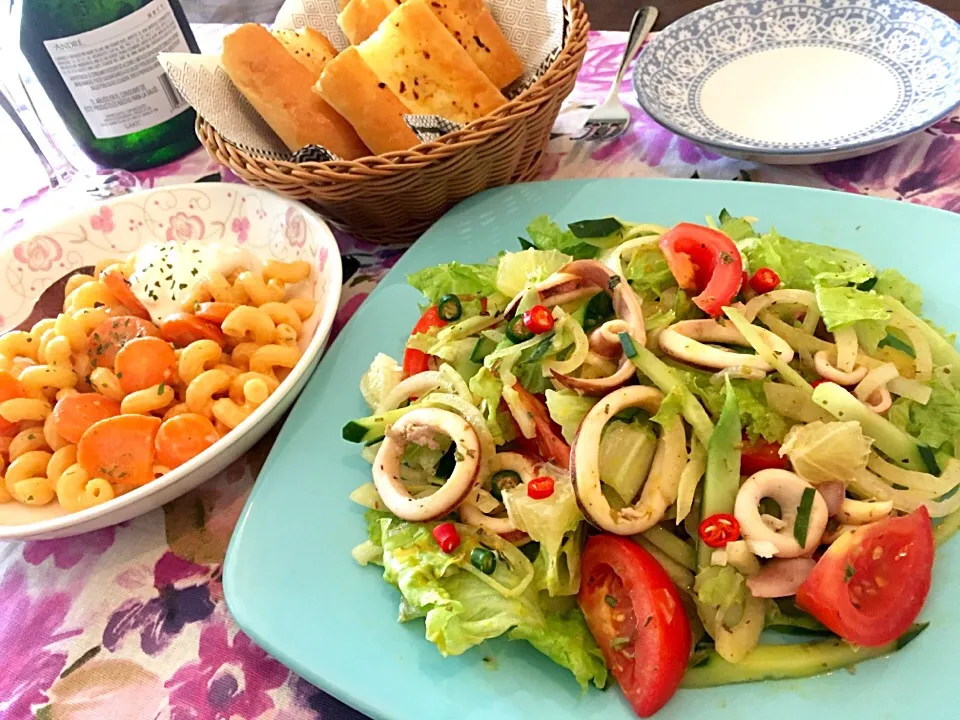 早安旨！イカと野菜のマスタードマリネ☘好きな魚介と野菜で〜|ふかرさん