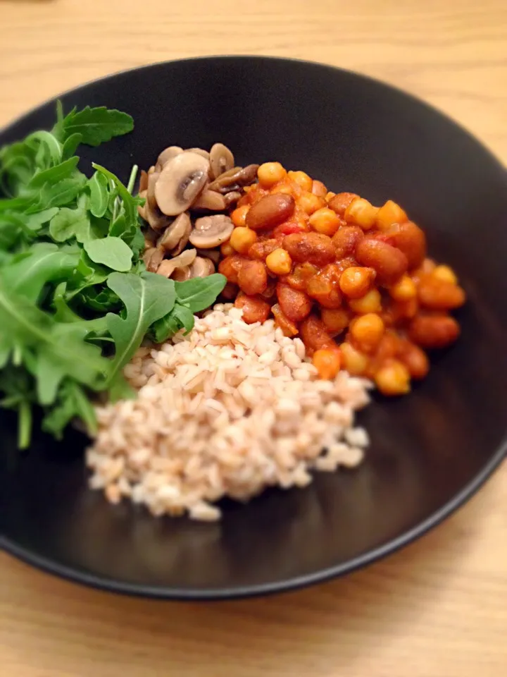 ひよこ豆と白いんげん豆のベジタリアンカレー|halcoさん