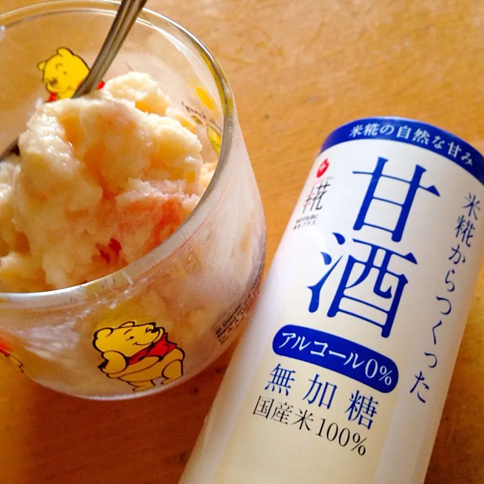 飲む点滴・甘酒摂取で夏を乗り切るぞ〜❗️スッキリ爽やか〜〜🍨|こなちゅんさん