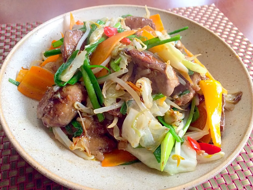 Stir-fried liver&Chinese chives🔥塩だれﾚﾊﾞﾆﾗ〜|🌈Ami🍻さん