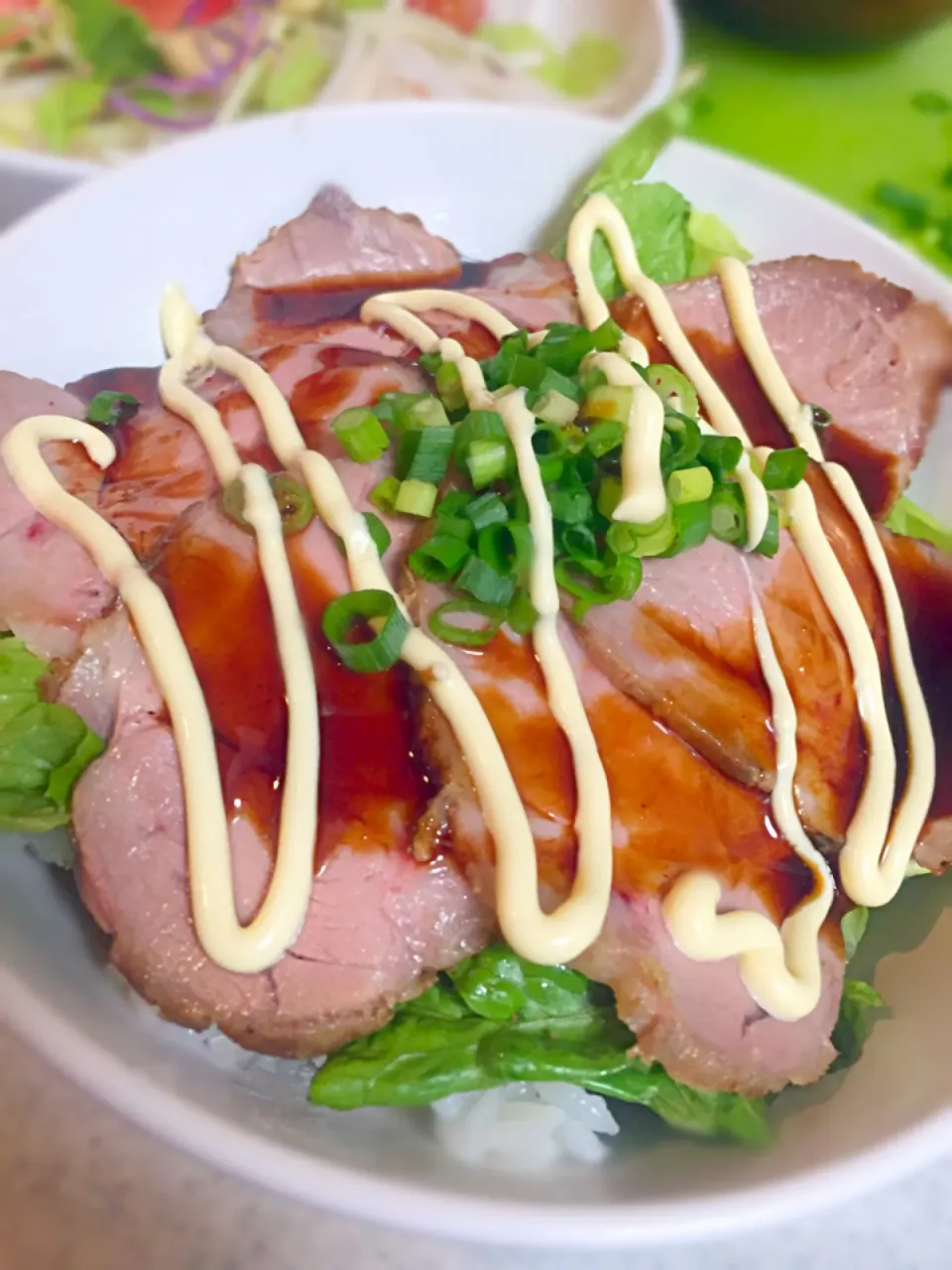 手作り焼き豚で焼き豚マヨ丼|美香さん