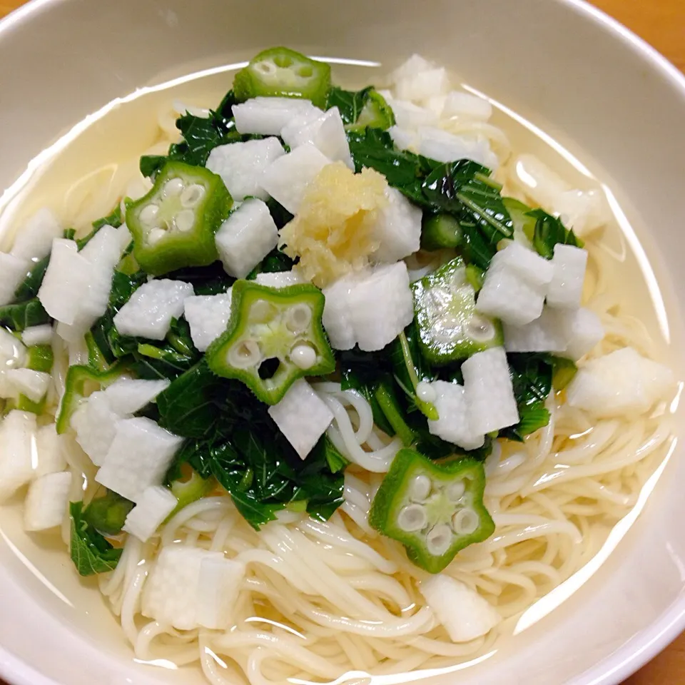 ねばねば・ぬるぬる🌿冷たいそうめん|Yu Yu mamaさん