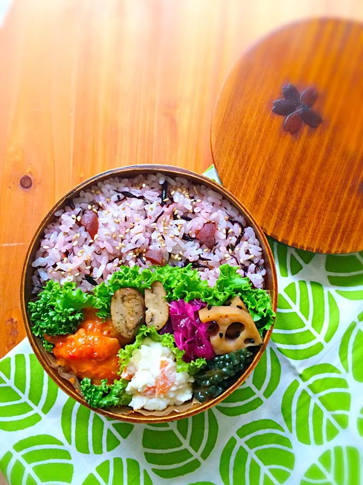 モリモリ梅ひじきご飯✨置き弁|そらさん