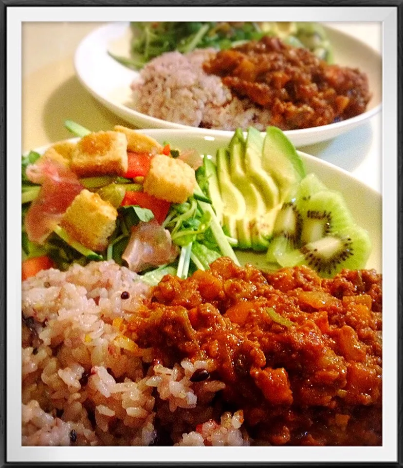 夏野菜のキーマカレー。Keema Curry with Summer Vegetables|toyamadaさん